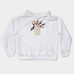 Minimalist Prayer Plant Kids Hoodie